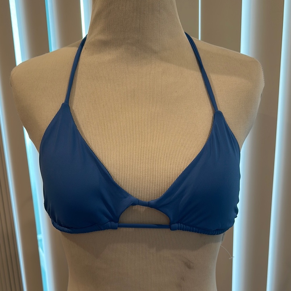 O’Neill Light Blue Halter Bikini Top